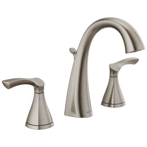Delta Geist Matte Black Widespread 2-handle WaterSense Bathroom Sink Faucet with Drain. . Delta bathroom faucets lowes